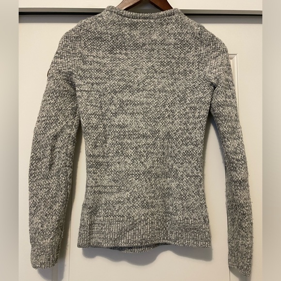 Fjällräven Övik Structure Sweater 100% Wool in Heather Gray Sim Fit XXS - Picture 5 of 7